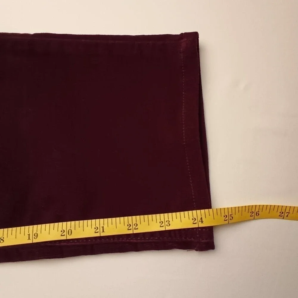 Chico's Womens Mid rise Straight Leg Corduroy Jeans Burgundy Size 00/2 Preppy